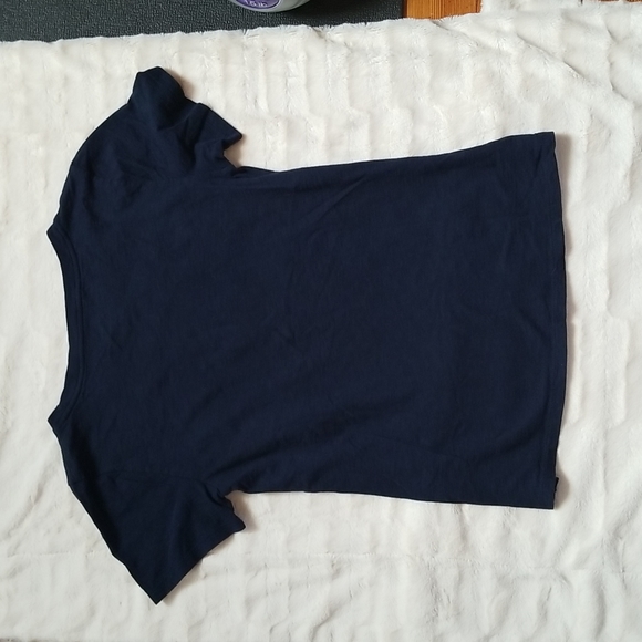 J.CREW 'Fashionably Late' Tee - Navy & Red - Size S - Picture 3 of 3